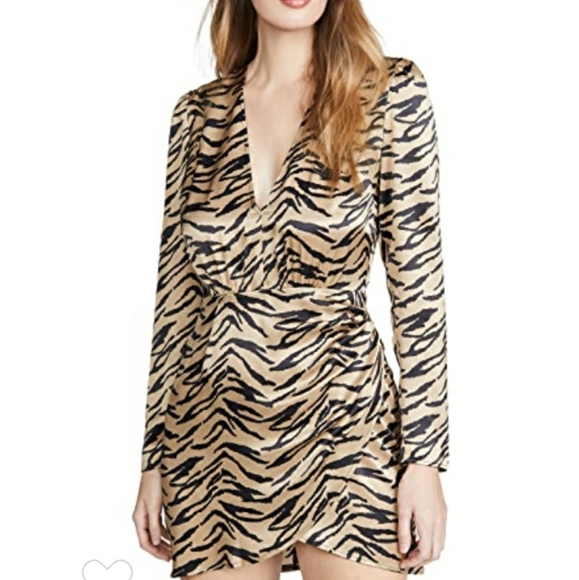 Reformation Dresses & Skirts - REFORMATION TIGER PRINT SILK DRESS   NEW